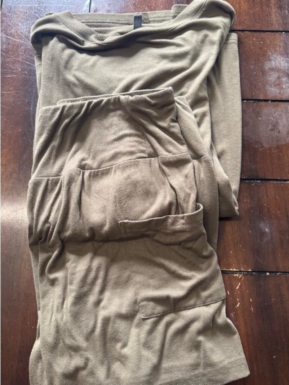 Light green shirt and matching shorts set